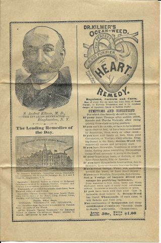Medical Quackery Ads - 1890s - Dr.  Kilmer,  Binghamton,  NY 6