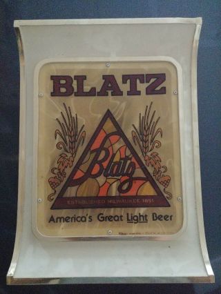 Vintage 1981 Blatz Beer Lighted Bar Sign