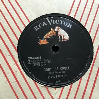 78 Rpm Elvis Presley Rca Victor 6604 Hound Dog / Don 