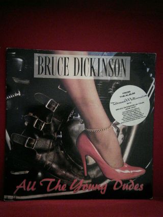 Bruce Dickinson ‎– All The Young Dudes Vinyl 7 " Single Uk Emi 142 1990