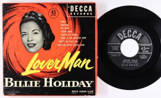 Jazz 4x45 Box - Billie Holiday - Lover Man - Decca 9 - 250 - Mp3