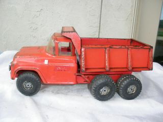 Vintage Buddy L Hydraulic Dump Truck W/ Spring Suspension Front End