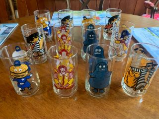 Vintage Mc Donald’s Collector Series And 1977 Mc Donaldland Action Series Cups