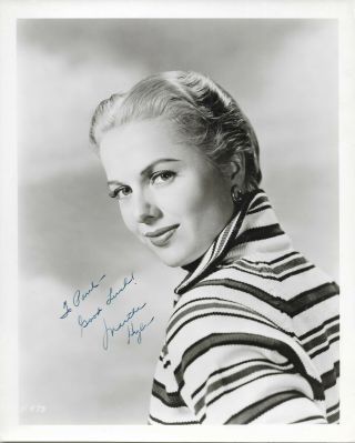 Martha Hyer (battle Hymn/some Came Running) Hand - Signed 1950s 10” X 8” Portrait