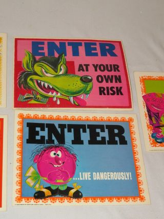 5 VINTAGE ED BIG DADDY ROTH WALL DESK PLAQUE 1968 Greeting cards 3