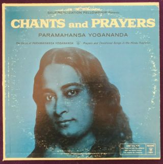 Paramahansa Yogananda Chants & Prayers Lp Private W/booklet Rare Vg,  /ex