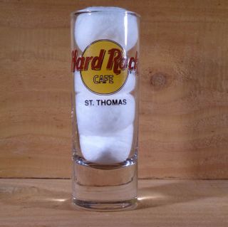 Hard Rock Cafe - St.  Thomas " Shot Glass - Shooter " Orig.
