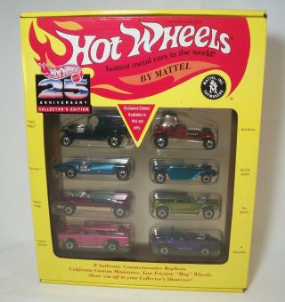 Hot Wheels Redline 25 Anniversary Collectors Edition 8 Car Pack