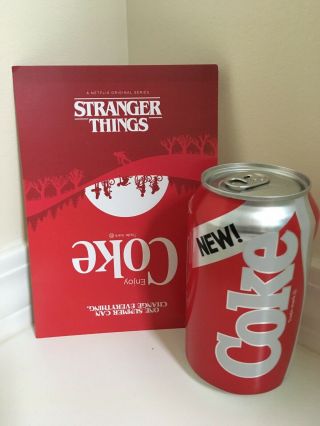 2019 Can Of Coke & Coke Zero From Stranger Things Season 3 Summer Of 85,  Card