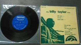 Billy Taylor Trio Prestige Prlp 139 10” Jazz Record W.  50th Vg,  Vinyl Lp