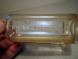 Antique Balm Bottle Modjeska Derma Larkin Soap Company NY Clear Glass 5