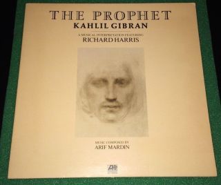 Richard Harris The Prophet Kahlil Gibran 1974 Lp Atlantic Sd18120,  Cd