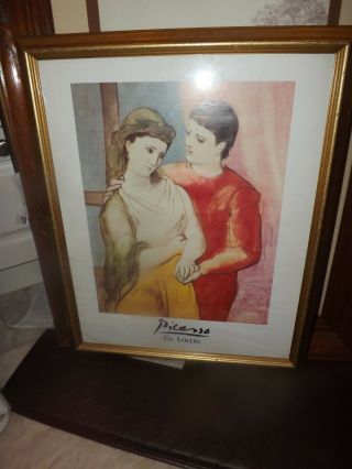 Pablo Picasso " Frame " The Lovers Poster Print
