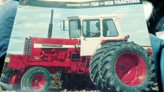 Ih International Harvester Farmall 756 856 Farm Tractor Dealer Sales Brochure