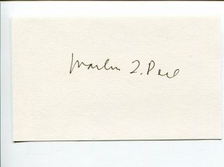 Martin Perl Nobel Prize In Physics 1995 Rare Signed Autograph
