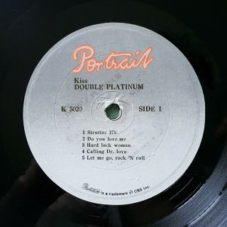 Kiss ‎ - Double Platinum 2LPs,  unique korea vinyl lp Different Label VG / EX, 6