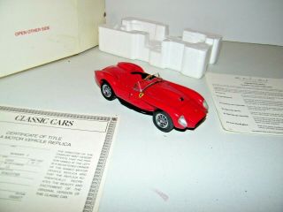 Danbury 1958 Ferrari 250 Testa Rossa Red Roadster 1/24 W/ Title & Box Ec
