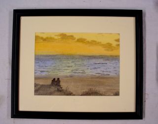 Vintage Mississippi Gulf Coast Painting Nicely Framed Unsigned Piece