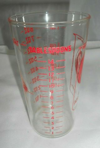Vtg A & P Advertising Glass Measuring Cup Grocery Store Promo A&P Tumbler 8oz 4