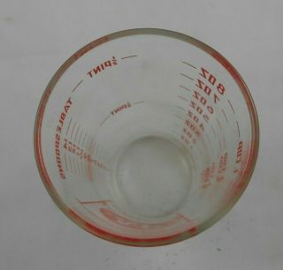 Vtg A & P Advertising Glass Measuring Cup Grocery Store Promo A&P Tumbler 8oz 5