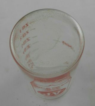 Vtg A & P Advertising Glass Measuring Cup Grocery Store Promo A&P Tumbler 8oz 6