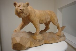 Siberian Tiger Carving