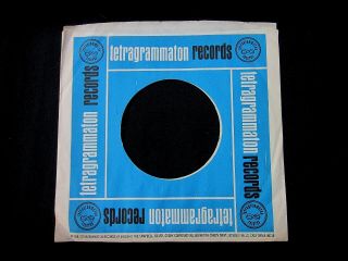 TETRAGRAMMATON - vintage 45 rpm company sleeve 2