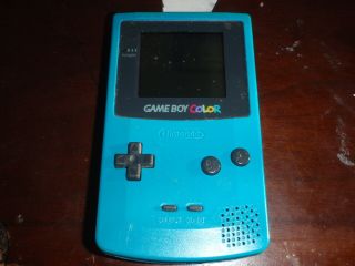 Nintendo Game Boy Color Handheld Game Console - Teal Cgb - 001
