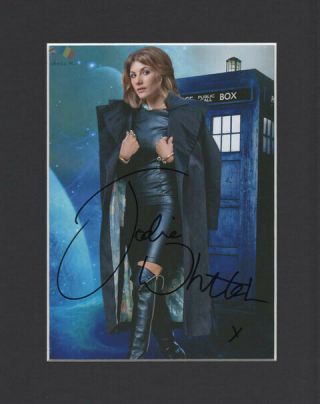 Jodie Whittaker Doctor Who Hand Signed 10x8 Mounted Autograph Photo