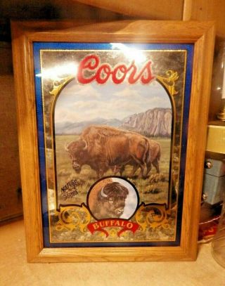 1995 Coors Beer Water Buffalo 4 Of 6 In Nature Series Mirror Susan Shea Artwork