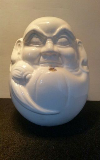 Vintage Benihana Of Tokyo Buddha Tiki Cream White Ceramic Japan