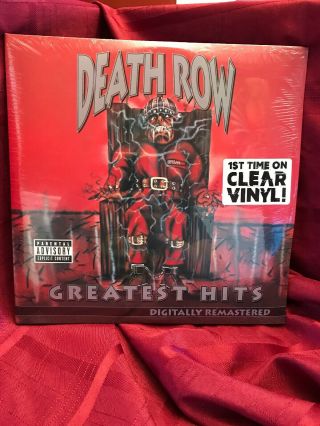Death Row Greatest Hits 12 " 4xlp Set Clear Vinyl Dr.  Dre Snoop Dogg 2pac Hip Hop