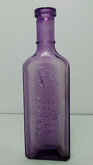 Vintage Jewel Tea Co Bottle,  Chicago,  Early 1900 
