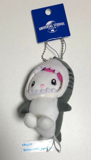 Hello Kitty Jaws Costume Plush Keychain Universal Studios Japan