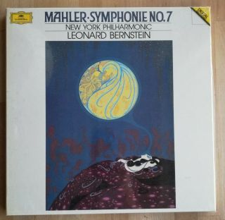 Mahler Symphony No.  7 Bernstein 2 Lp Box Dg 419 211 - 1