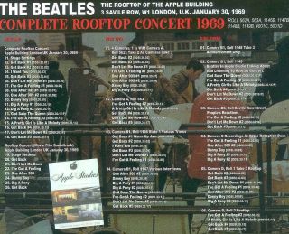 BEATLES Complete RoofTop Concert 3 CD 2
