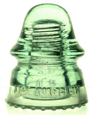 Cd 160 Ice Green Mclaughlin Antique Glass Telegraph Insulator Baby Signal