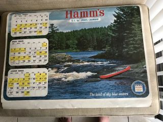 1965 Hamm’s Beer Kansas City A’s Sports Calendar 100 Years 1965/1966