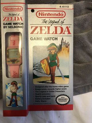 Legend Of Zelda Video Game Watch Pink Mib