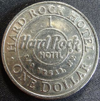 $1 Slot Token Coin Hard Rock Casino Las Vegas Music Notes