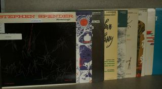 Set Of 10 Vintage Poetry And Spoken Word Lp Albums By The Poets From The 60 