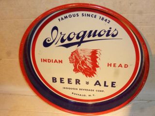 Iroquois Brewing Co Indian Head Beer & Ale Beer Tray Buffalo Ny