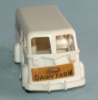 Vintage Hard Plastic Ideal Usa 1790 Dairy Farm Delivery Van 4 3/4 " Long 1/32?