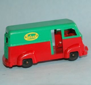 Vintage Hard Plastic Ideal Usa 1790 Delivery Van 4 3/4 " Long 1/32? Red Green