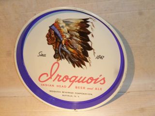 Vintage Iroquois Indian Head Beer And Ale 13 " Beer Tray
