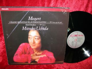 1985 Holland Nm Philips 412 617 - 1 Digital Classics Mozart 3 Piano Sonatas Mitsuk
