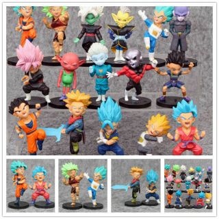16PCS /Set DragonBall Dragon Ball Torankusu Son Goku PVC Figure Toy Gift 2