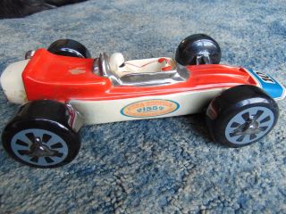 Vintage 1970 Ezra Brooks 10 Indy 500 Race Car Decanter Red W/ Cork & Stopper