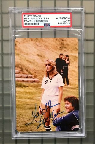Heather Locklear Signed 5x7 Photo Autographed Psa/dna Auto Actress