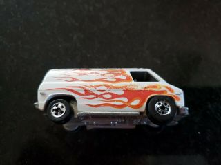 1974 Hot Wheels Chevy Van White With Red Flames RARE Variation READ 7